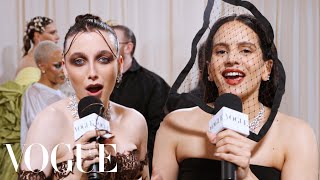 Rosalía Tripped Before Getting to the Met | Met Gala 2024 With Emma Chamberlain