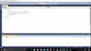 displaying hello world (detail) in VB.net