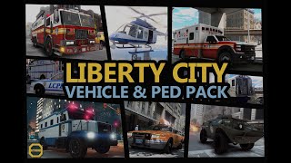 Grand theft auto V Monkeypolice188's Liberty city vehicle and ped pack showcase(Newest version)