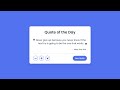 Build A Random Quote Generator in HTML CSS & JavaScript | Step-By-Step Tutorial