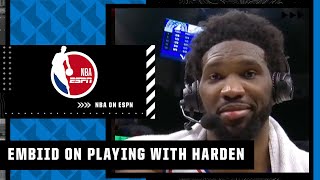 That was probably the most wide open I've been in my career - Embiid on James Harden | NBA on ESPN