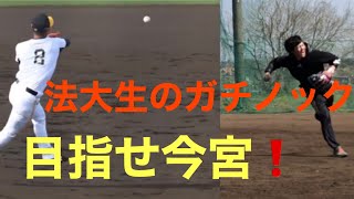 【今宮健太】【源田壮亮】現役法大生のガチ内野ノック！