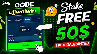 Claim Free $50 On Stake Now🔥🥳 | How to Claim Free $50 on stake | Stake Promo Code 2024