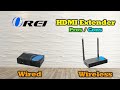 Wireless and Wired HDMI Extender Long Distance Comparison - Best Way to Send HDMI Signal