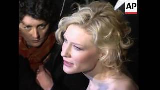 Premiere of Hughes bio-pic, Blanchett comments on tsunami