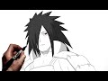 How To Draw Uchiha Madara | Step By Step | Naruto