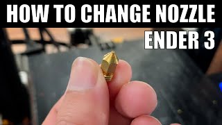 How to change / replace clogged nozzle on Ender 3 (quick and easy)