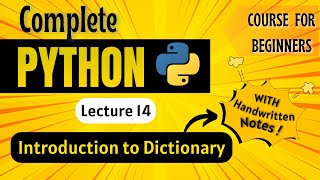 Dictionary in Python with Example | Python for Beginners | Lecture 14