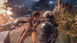 Rise of the Tomb Raider - PS4 - Part 25 - Silent Night - Sneaking Through Ramnant Village