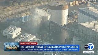 Crisis "not averted" yet; smaller explosion or leak still possible, officials say