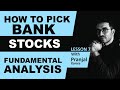 How to Analyze Banking Stocks ? Fundamental Analysis Course