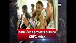 Karni Sena protests outside CBFC office - Maharashtra News