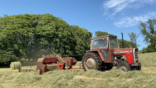 Cumbrian Hay ‘25. ‘A Step Back in Time’ Hill farm haymaking with MF 135, 565,390 & classic MF balers