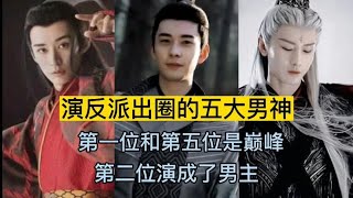 演反派出圈的五大男神，第一位和第五位是巅峰，第二位演成了男主【曾姐看剧】