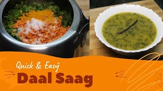 Dal Saag Recipe | मसूर दाल साग बनाने का आसान तरीका | Saag Dal - Dal Sagga- Recipe Mantra