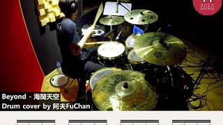 【阿夫FuChan】Beyond - 海闊天空 Drum Cover | 附鼓譜