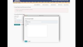 Creating groups in d2L