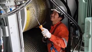 Crane Wire Greasing