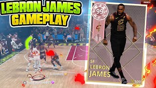 NEW 99 PINK DIAMOND LEBRON JAMES GAMEPLAY!!! BEST CARD IN THE GAME ALL 99 ATTRIBUTES! NBA 2K18