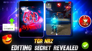 The God 😈 Of Speed ⚡ Short Video Editing Like @TgrNrz 🤩🔥// Tgr Nrz secret Revealed ✅🔥
