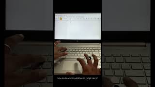 how to draw horizontal line in google docs?
