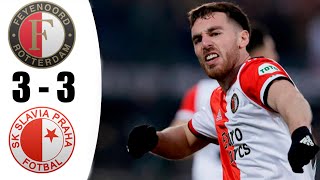 Feyenoord vs Slavia Prague 3-3 Highlights | UEFA Europa Conference League 2021/22