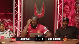 Arsenal 3-1 Man United GOAL REACTIONS