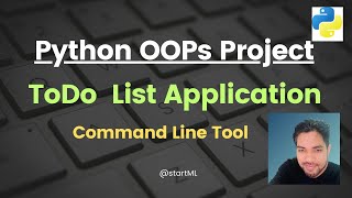 Todo List Application |Command Line Tool| Python OOPs Beginners Projects | Python Projects| #python