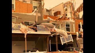 Raw: Tornado Damage in Eastern Maryland