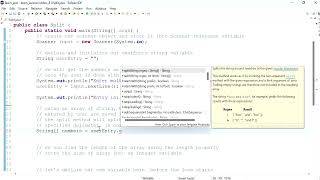 Java 81: Using the split method to get multiple user input separated by a space.