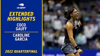 Coco Gauff vs. Caroline Garcia Extended Highlights | 2022 US Open Quarterfinal