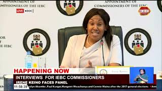 Interviews For IEBC Commissioners: Irene Keino faces the panel