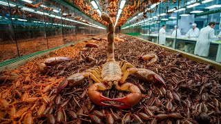 Amazing Scorpion Farming in China || Venom Extraction \u0026 Food Processing || Video Credit: NOAL FARM