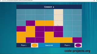 Connect 4 In JavaScript With Source Code | Source Code & Projects