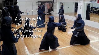 A geiko with Dr. H - men practice. 12/21/2024