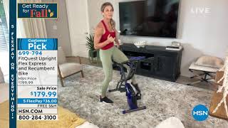 FitQuest Upright Flex Express and Recumbent Bike with Re...