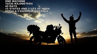 Kerala To Kashmir to Kerala-A 10226 Kilometers solo ride-Part 1