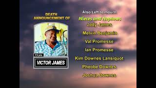 Victor James ~ Long Obituary