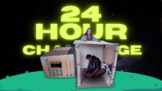 WE SPENT 24 HOURS IN A BOX!!!!