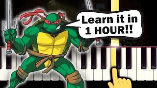 Ninja Turtles (Teenage Mutant) - Theme song - EASY Piano tutorial