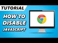 How to disable JavaScript in Google Chrome! (Tutorial 2025)