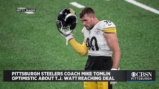 Pittsburgh Steelers Coach Mike Tomlin Optimistic About T.J. Watt Reaching Deal
