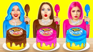 100 Layers of Bubble Gum VS Chocolate Food Challenge | Yummy Battle for 24 HRS by RATATA COOL
