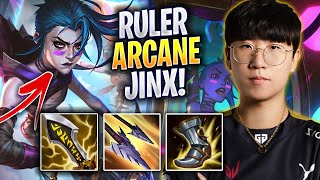 RULER IS BACK PLAYING NEW ARCANE JINX IN KOREA! - GEN Ruler Plays Jinx ADC vs Viktor! | Season 2024