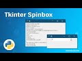 Python tkinter spinbox