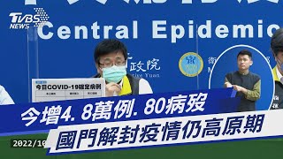 今增4.8萬例.80病歿 國門解封疫情仍高原期｜TVBS新聞