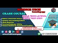 B.TECH LET COACHING - AUTOMOBILE ENGINEERING //  INTERNAL COMBUSTION ENGINE LECTURE 2