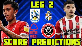 MY CHAMPIONSHIP 2ND LEG PLAY OFFS SCORE PREDICTIONS! WHO WILL PROGRESS TO THE PLAY OFF FINAL?!