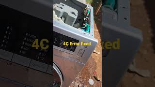 Samsung washing machine 4C Error code solved #shorts #youtubeshorts