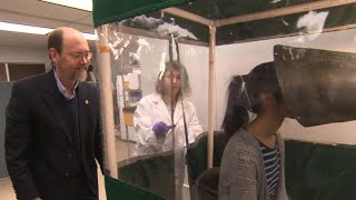 Device collects, analyzes how breath transmits flu virus
